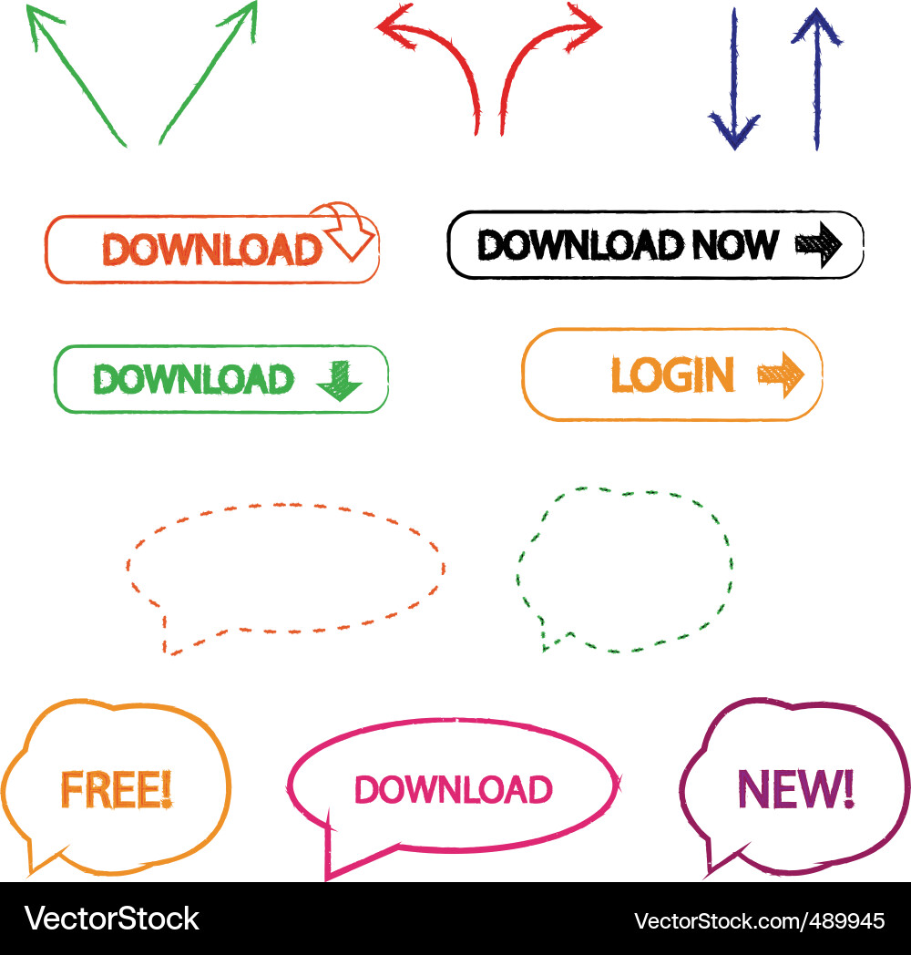 Web elements vector image
