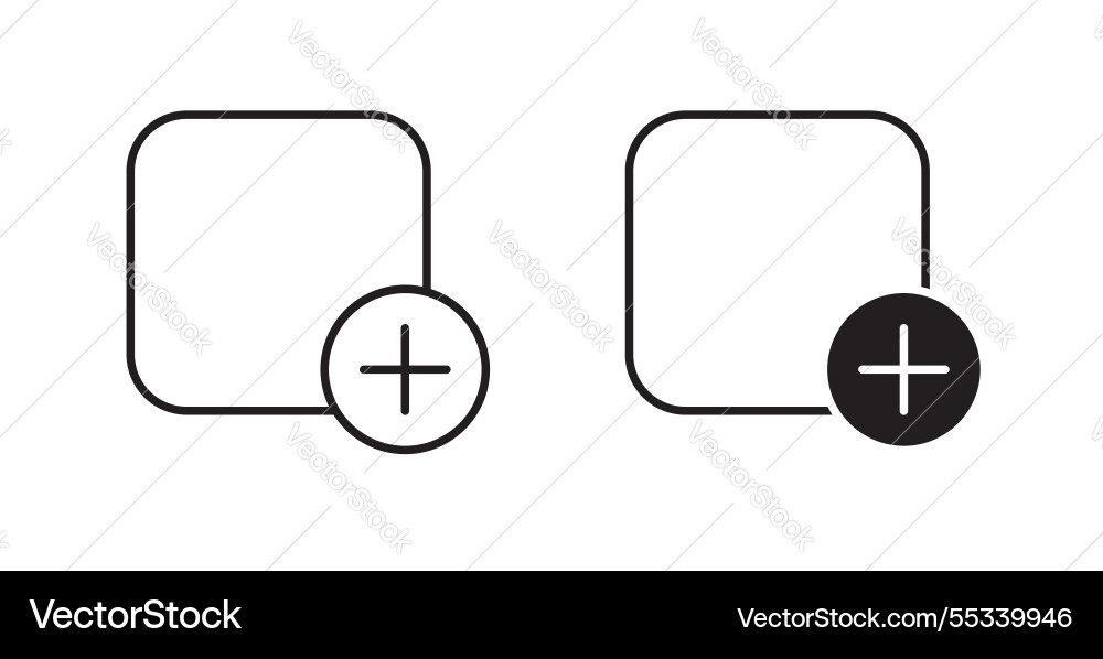 Add filled and outlined icons on white background Add filled and outlined icons on white background vector image