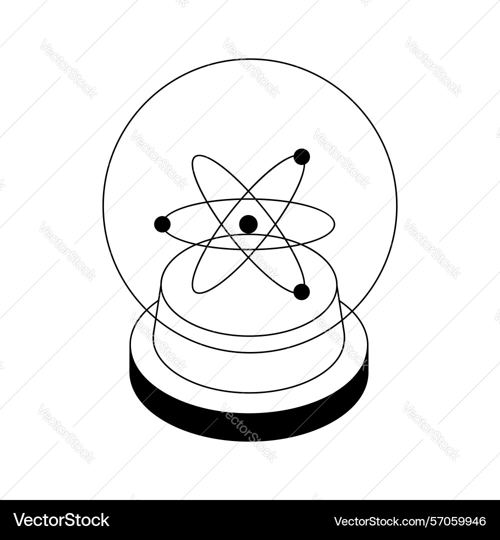 Atom structure Vector Image