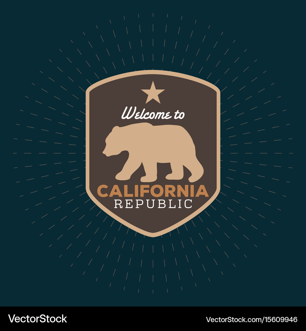 California Republic Bear Emblem – Royalty-Free Vector | VectorStock, image size:1000x1080