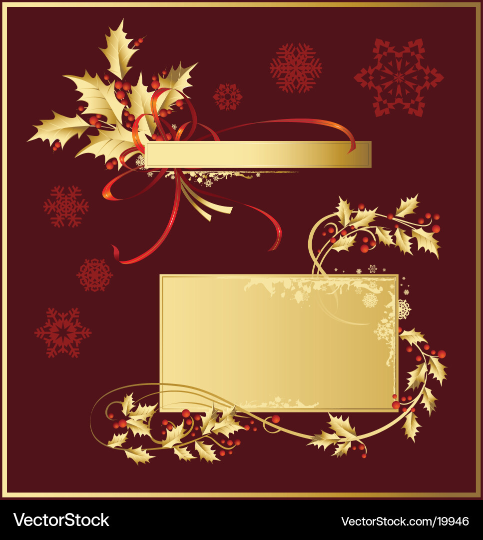 Feste Weihnachten Berry Garland Set Vektorbild