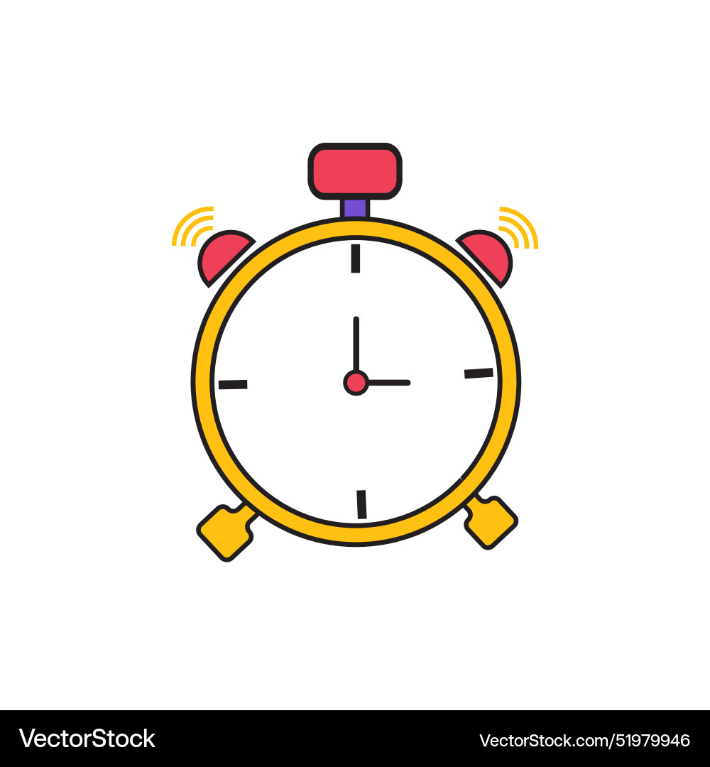 Flat timer icon symbol Vector Image