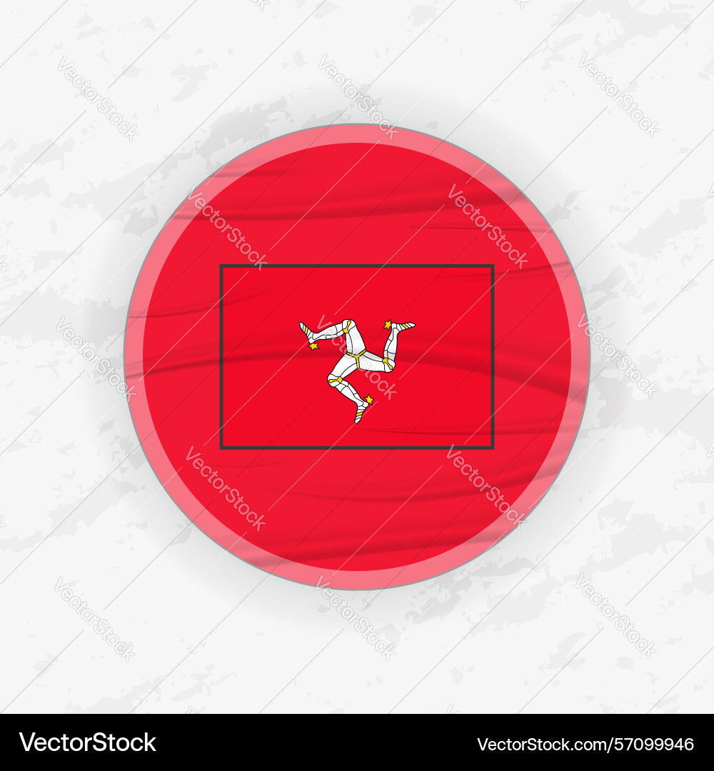 Manx flag in a circular emblem design abstract Manx flag in a circular emblem design abstract Vector Image