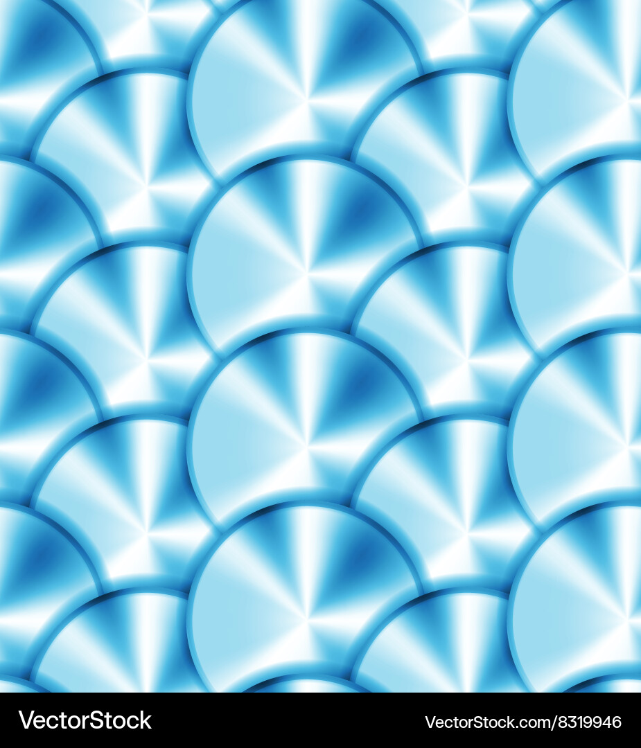 Metallic Circle Pattern vector image
