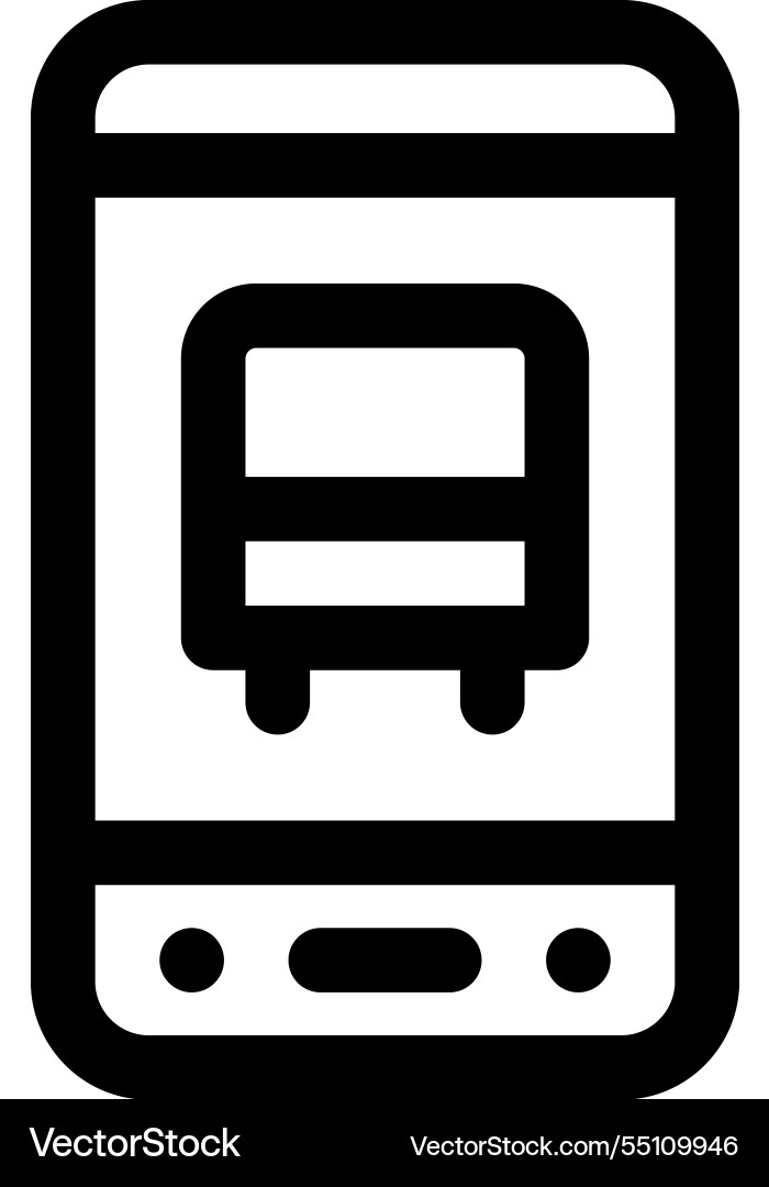 Mobile banking icon thin linear style design Mobile banking icon thin linear style design vector image