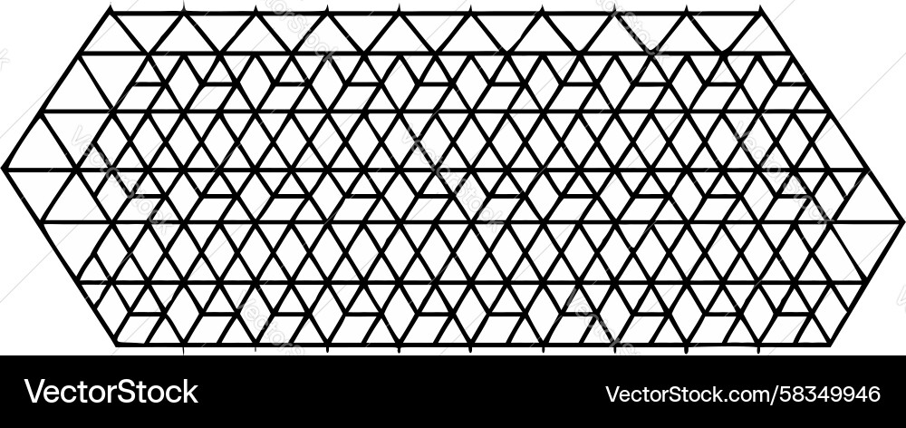 Triangular Mesh Geometric Pattern Vector Image