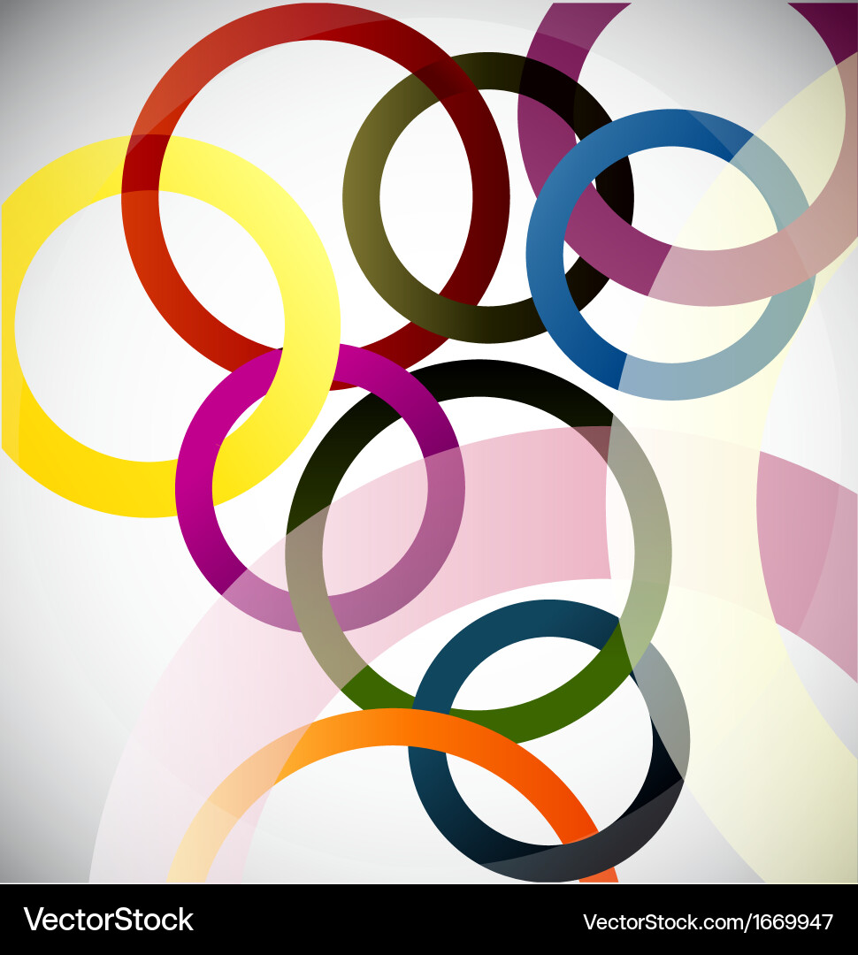 Abstract Ring Pattern Vector Image