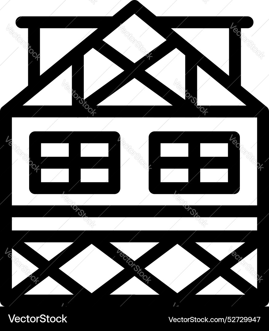 Building under construction being built Building under construction being built vector image