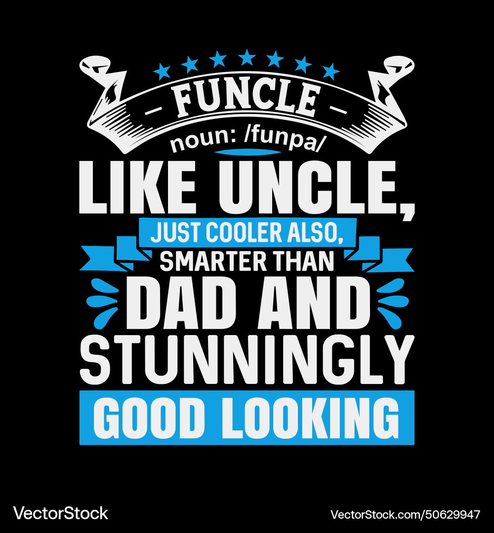 Funcle definition vector image