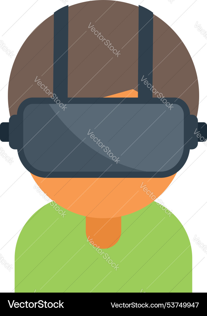Man experiencing virtual reality using vr Man experiencing virtual reality using vr vector image