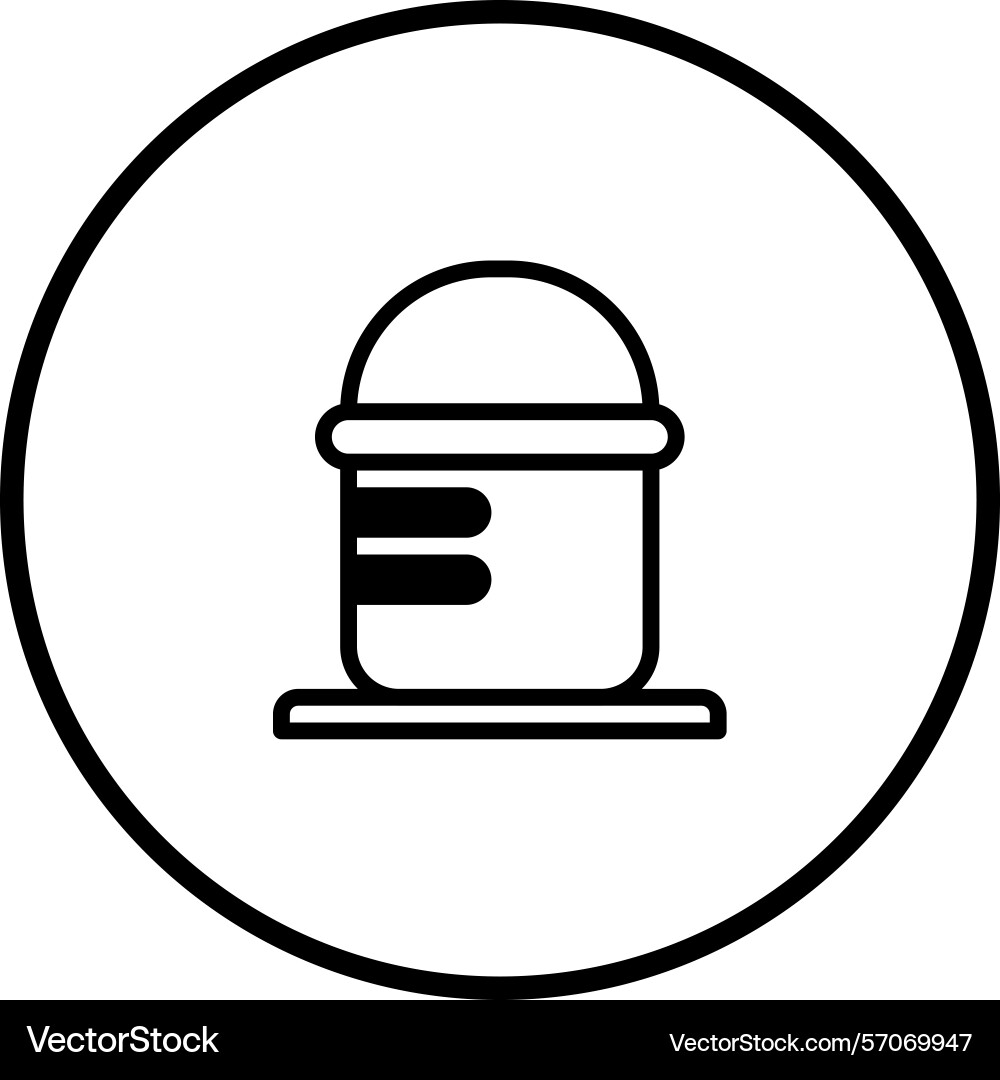 Minimalist of a dome-shaped object within Minimalist of a dome-shaped object within Vector Image