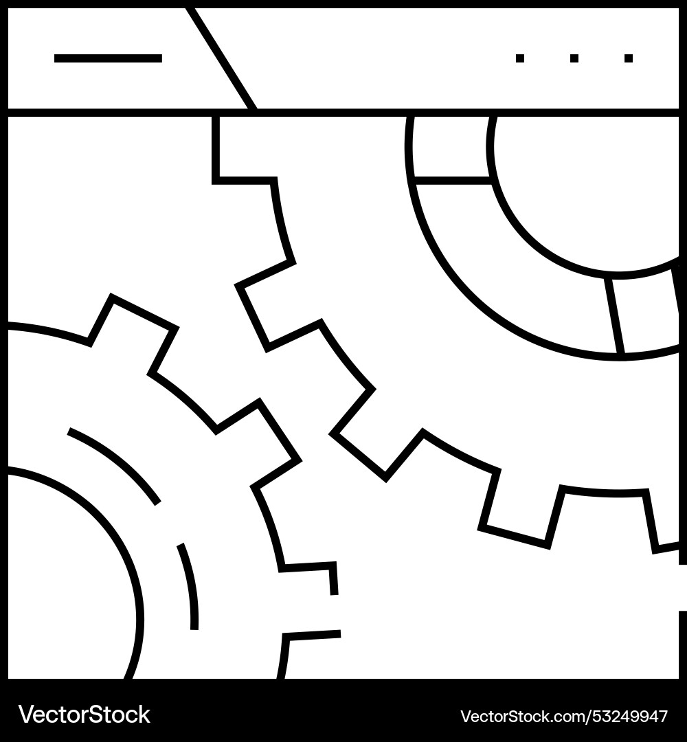 Settings and seo optimization working mechanism Settings and seo optimization working mechanism vector image