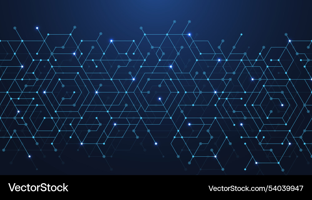 Technology abstract background lines dots Technology abstract background lines dots vector image