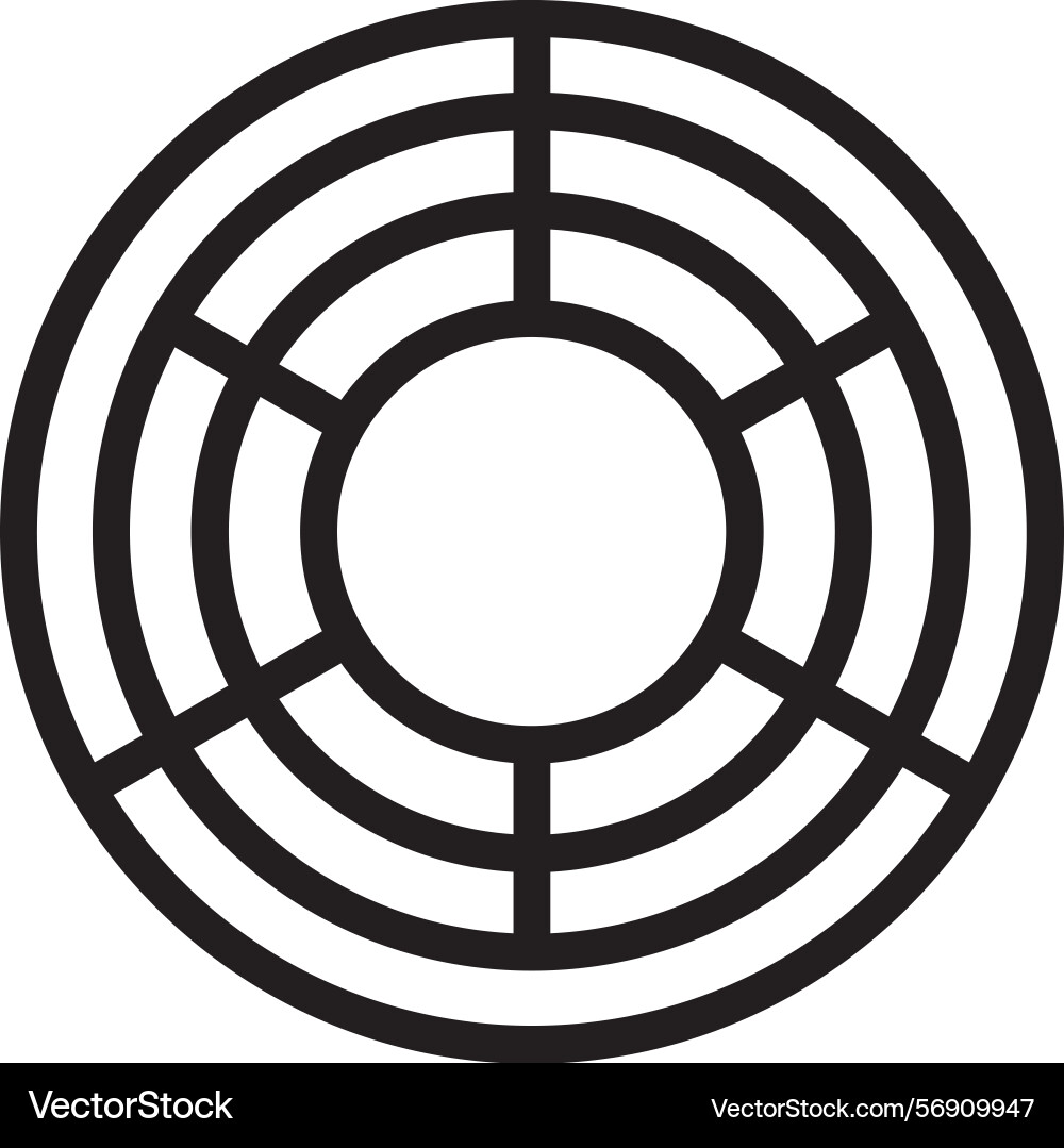 Trivet linear style icon design Vector Image