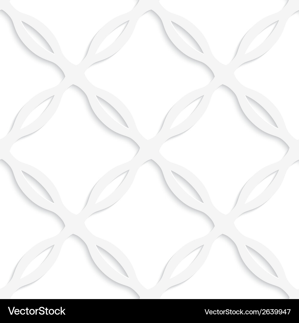 White curved squares net seamless pattern Vector Image