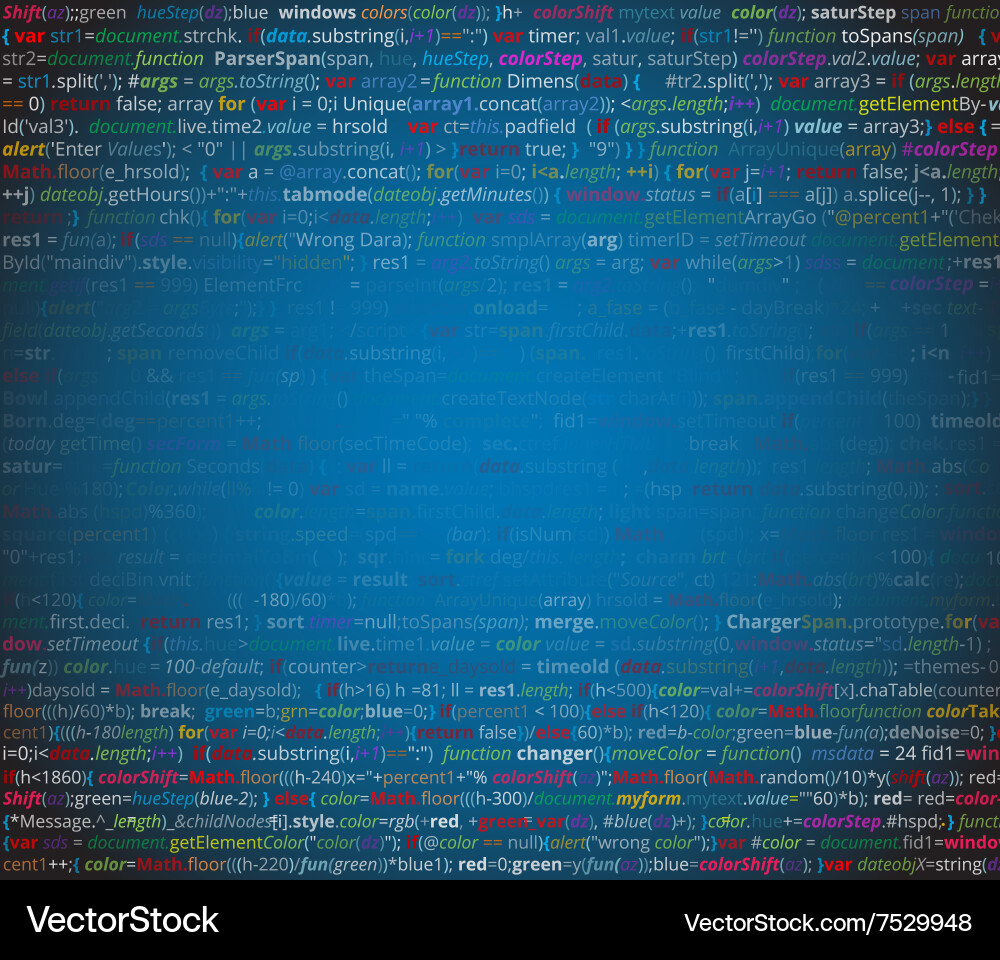 Abstract program code vector image