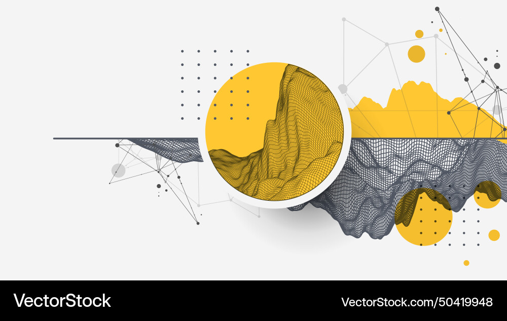 Abstract wireframe background modern science Abstract wireframe background modern science vector image