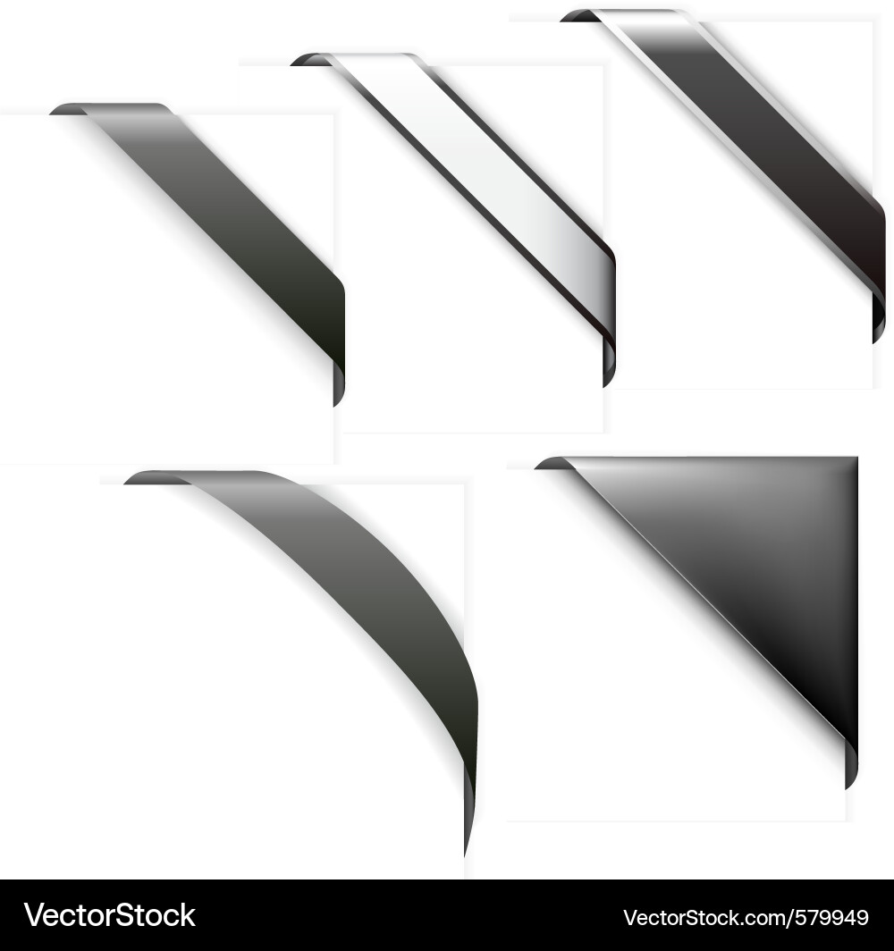Falling Corner Band Vector Image