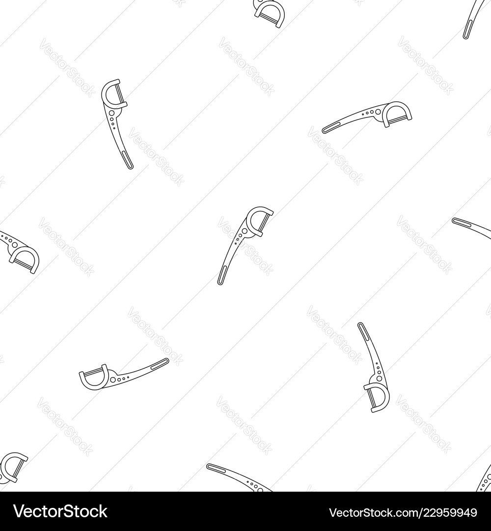 Floss pick pattern seamless Floss pick pattern seamless Vector Image