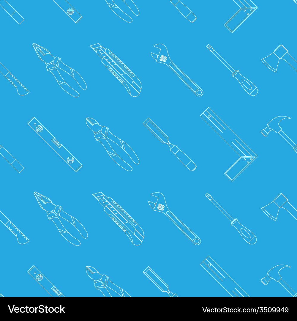 Tools seamless 1 Royalty Free Vector Image - VectorStock