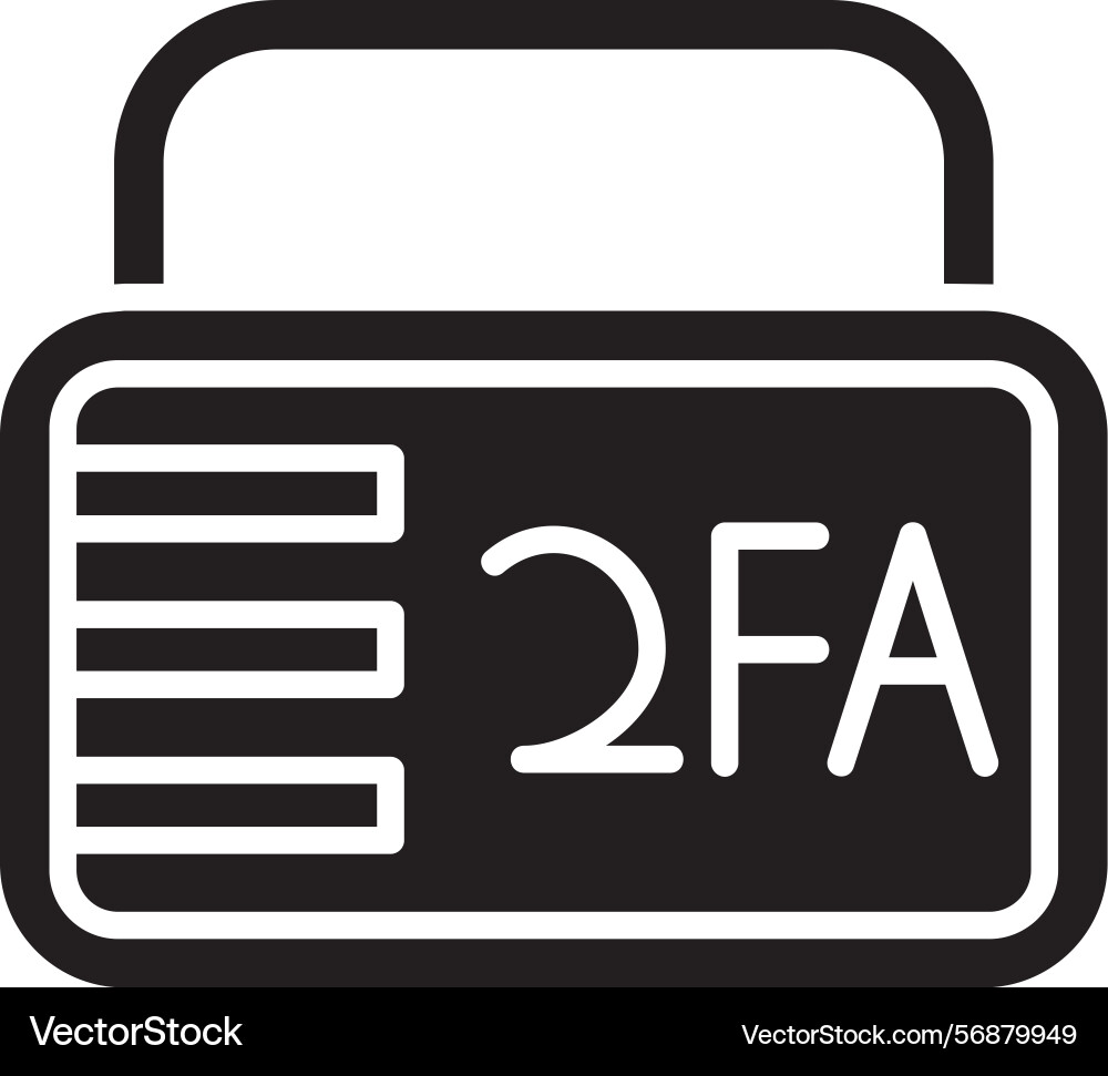 Two-factor authentication icon vector image