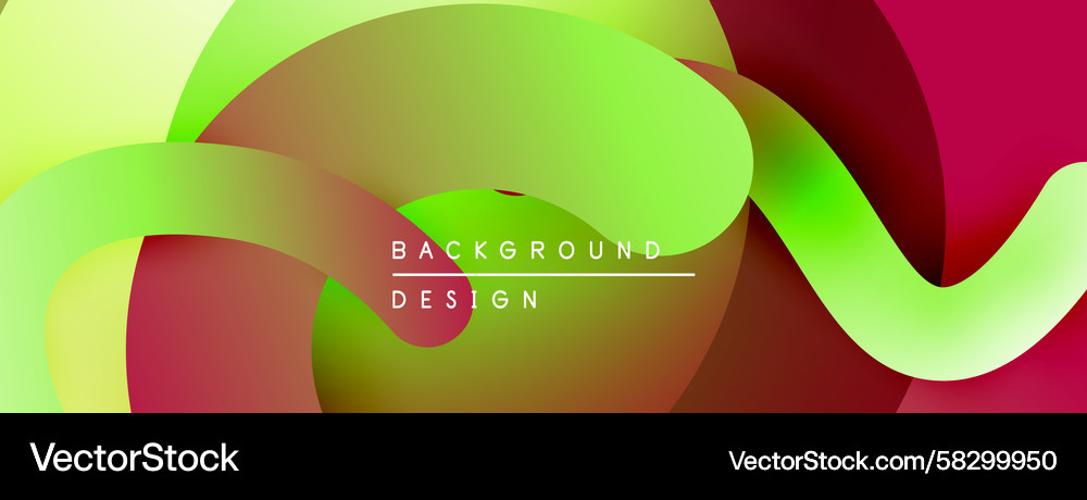 Abstract fluid shapes overlap creating vibrant Abstract fluid shapes overlap creating vibrant Vector Image