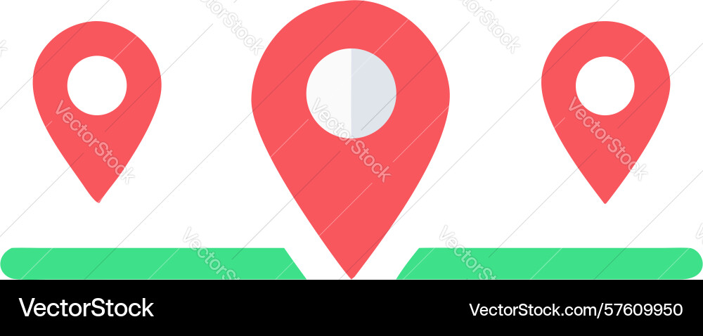 Geolocation pin marker icon design generative ai vector image
