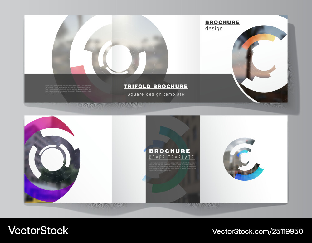 Minimal editable layout square Minimal editable layout square vector image