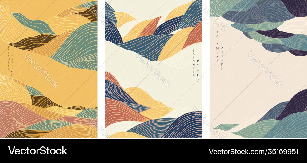 Abstract background with line pattern wave vector image