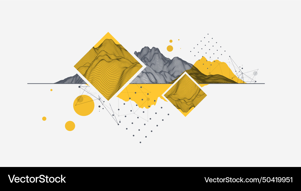 Abstract wireframe background modern science Abstract wireframe background modern science vector image