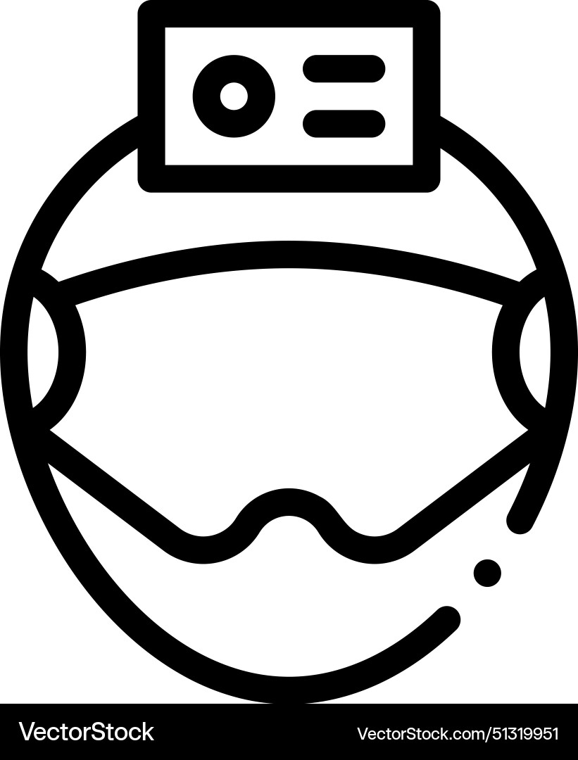 Action camera icon thin linear style design Action camera icon thin linear style design vector image