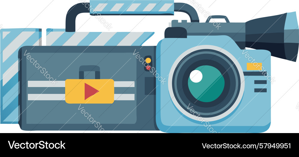 Cinematic Video Camera Icon Vector Image