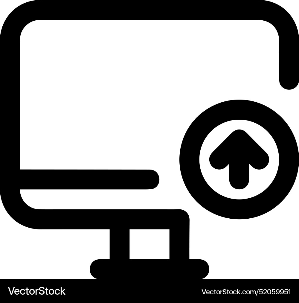 Upload outline icon symbol image Vector Image