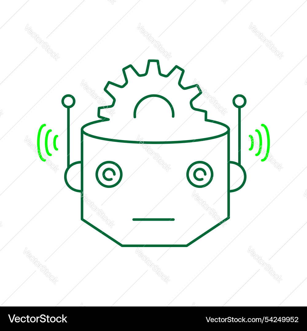 Ai robot avatar for smart automation systems icon Vector Image