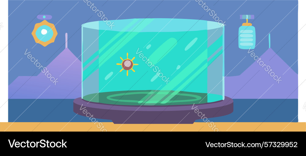 Digital data sphere with abstract user interface vector image