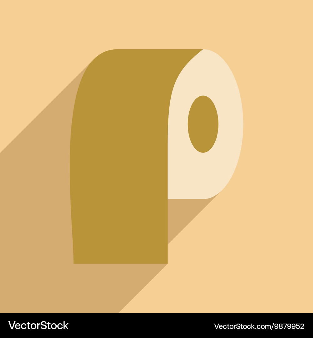 Flat with shadow icon and mobile application paper Vector Image