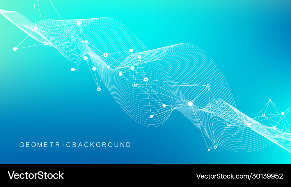 Geometric abstract background with connected lines Geometric abstract background with connected lines vector image