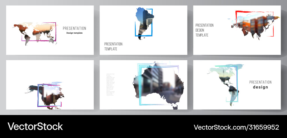 Layout presentation slides design Layout presentation slides design vector image