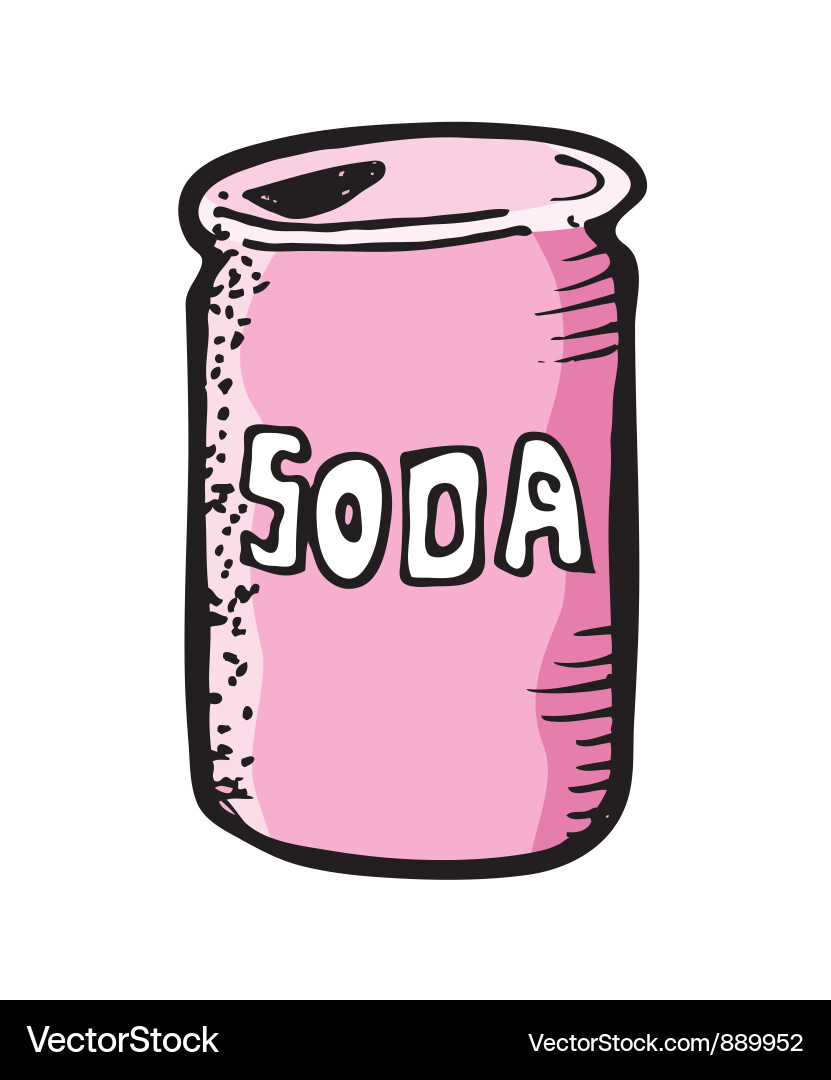 Refreshing Soda Can Vector Image