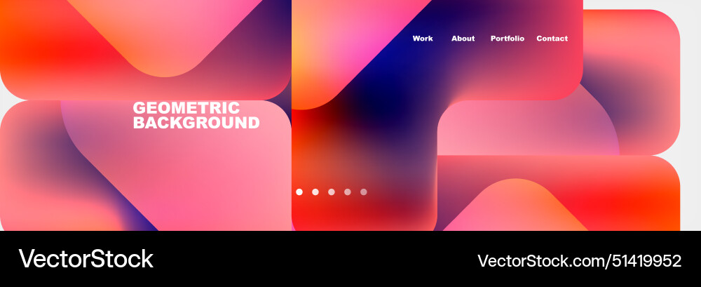 Square internet web page design template Square internet web page design template vector image
