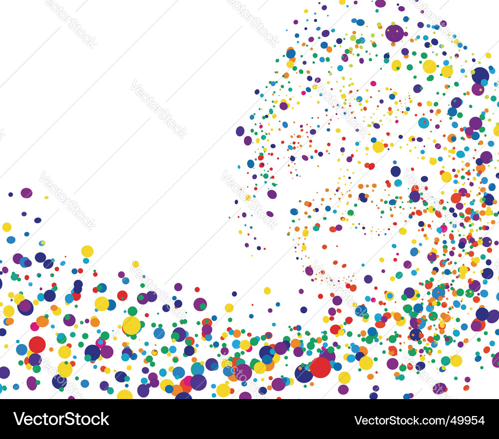 Dynamic Colorful Splash vector image