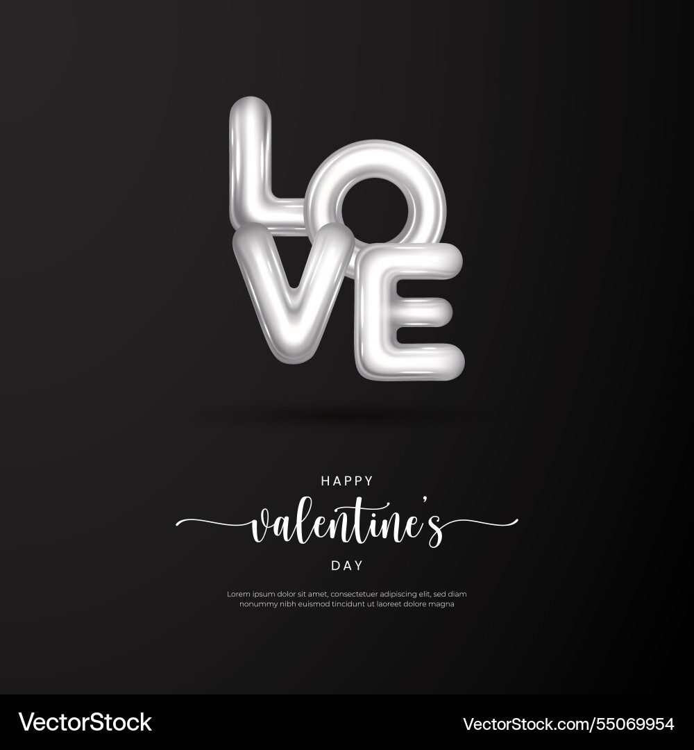 Happy valentines day post and greeting card Vector Image