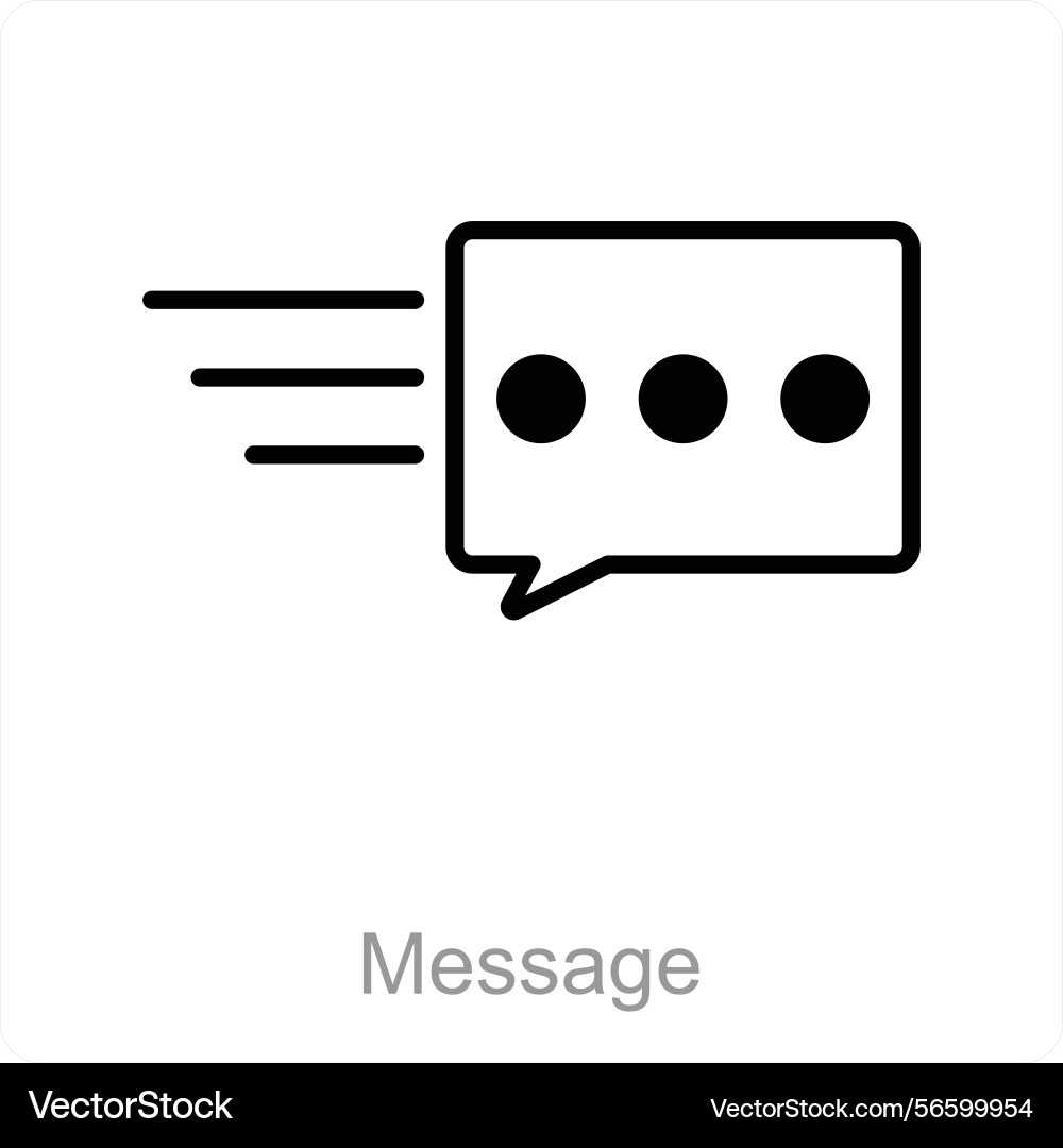 Message icon concept Vector Image