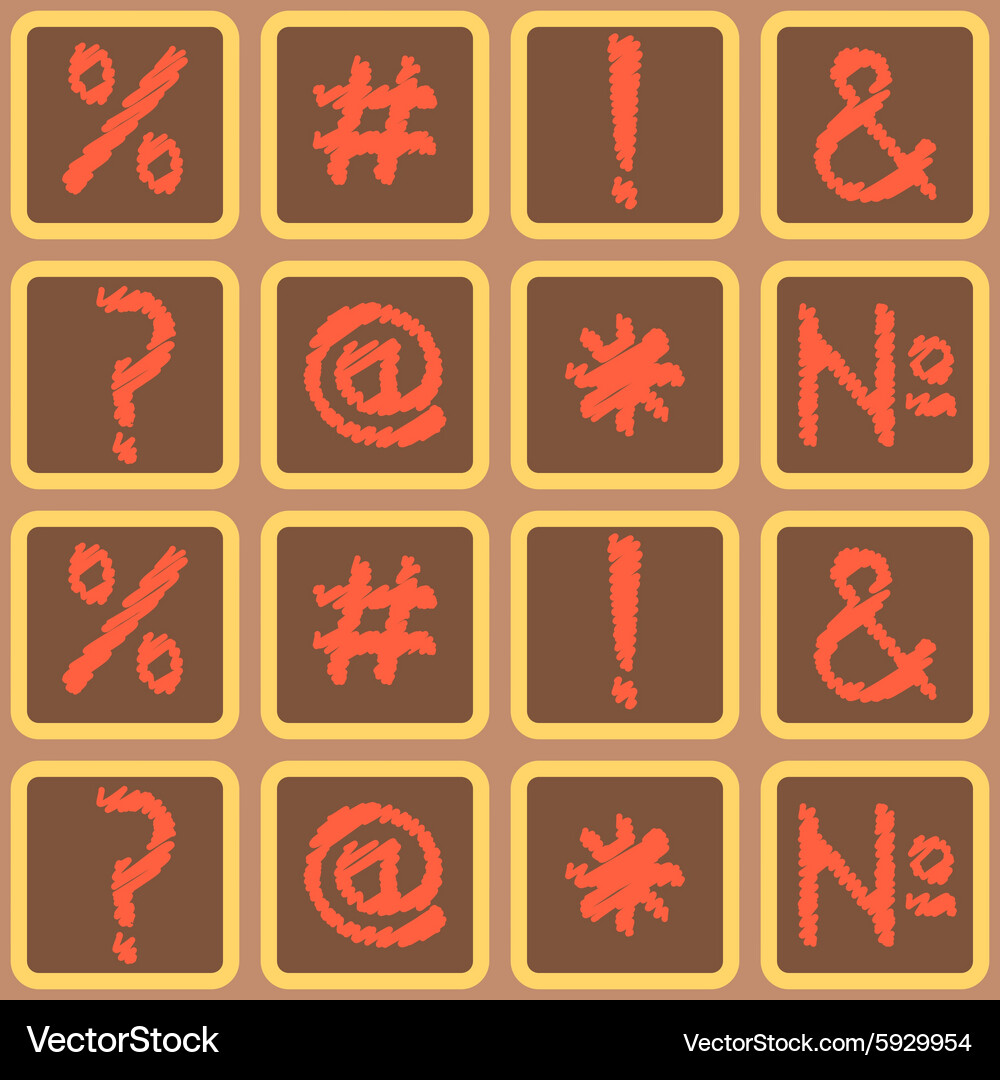 Seamless background with punctuation marks Vector Image
