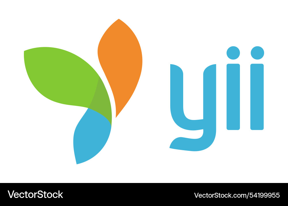 Yii php framework logo vector image