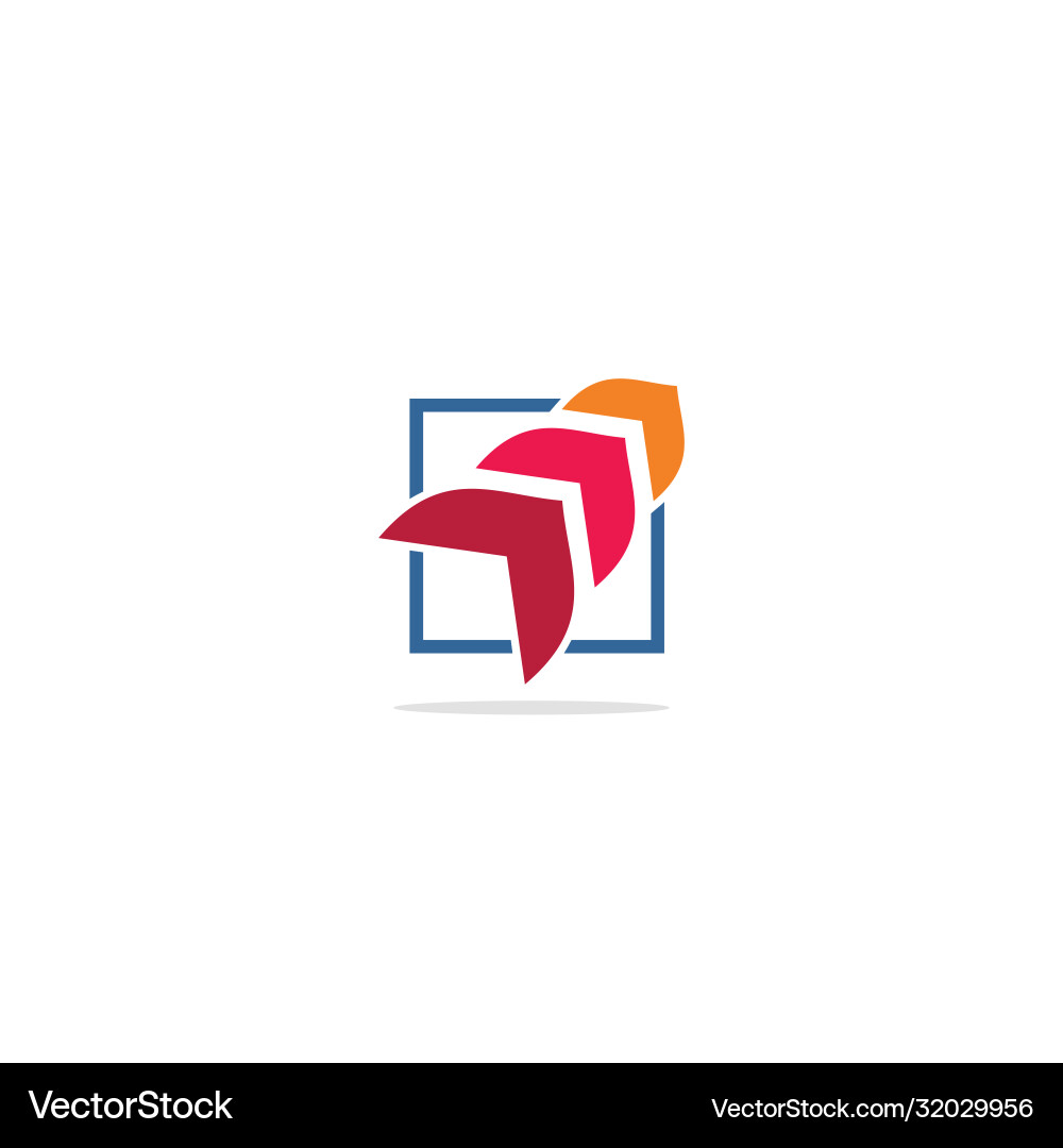 Abstract arrow colored logo Royalty Free Vector Image