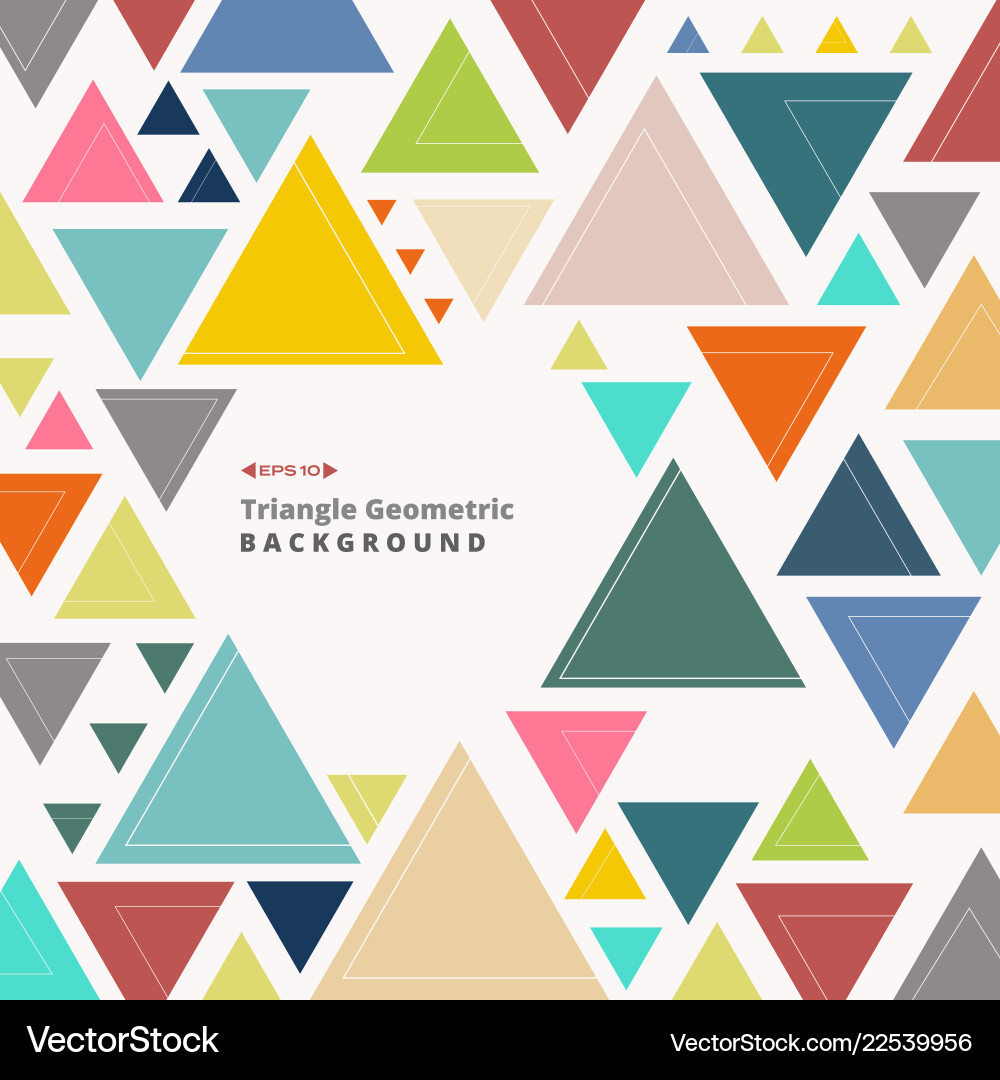 Abstract colorful retro triangle pattern shapes Abstract colorful retro triangle pattern shapes vector image