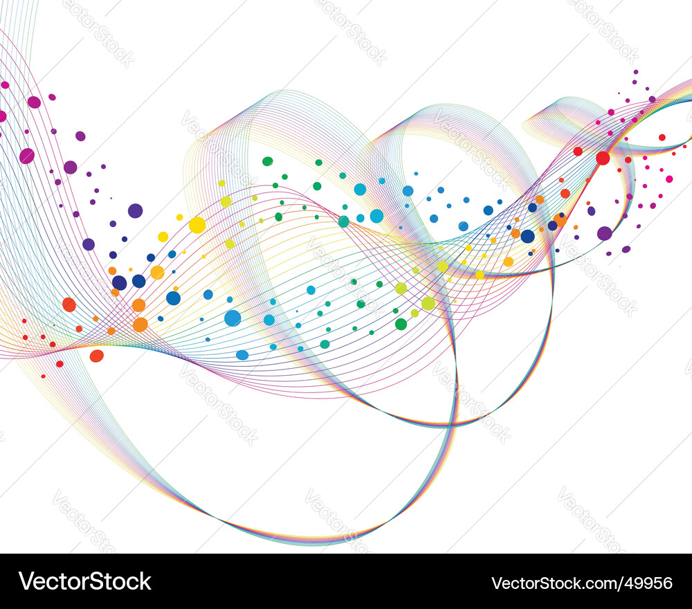 Dynamic Color Flow Background vector image