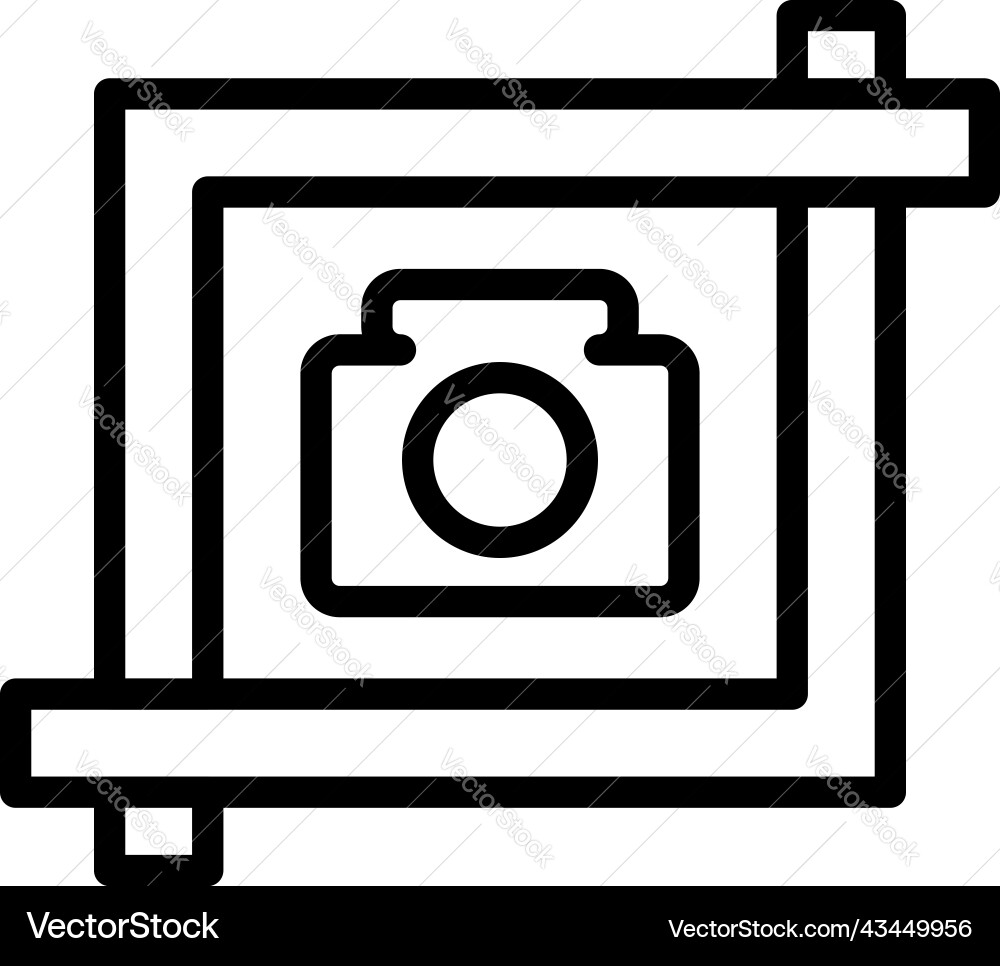 Frame capture icon outline screen image Frame capture icon outline screen image Vector Image