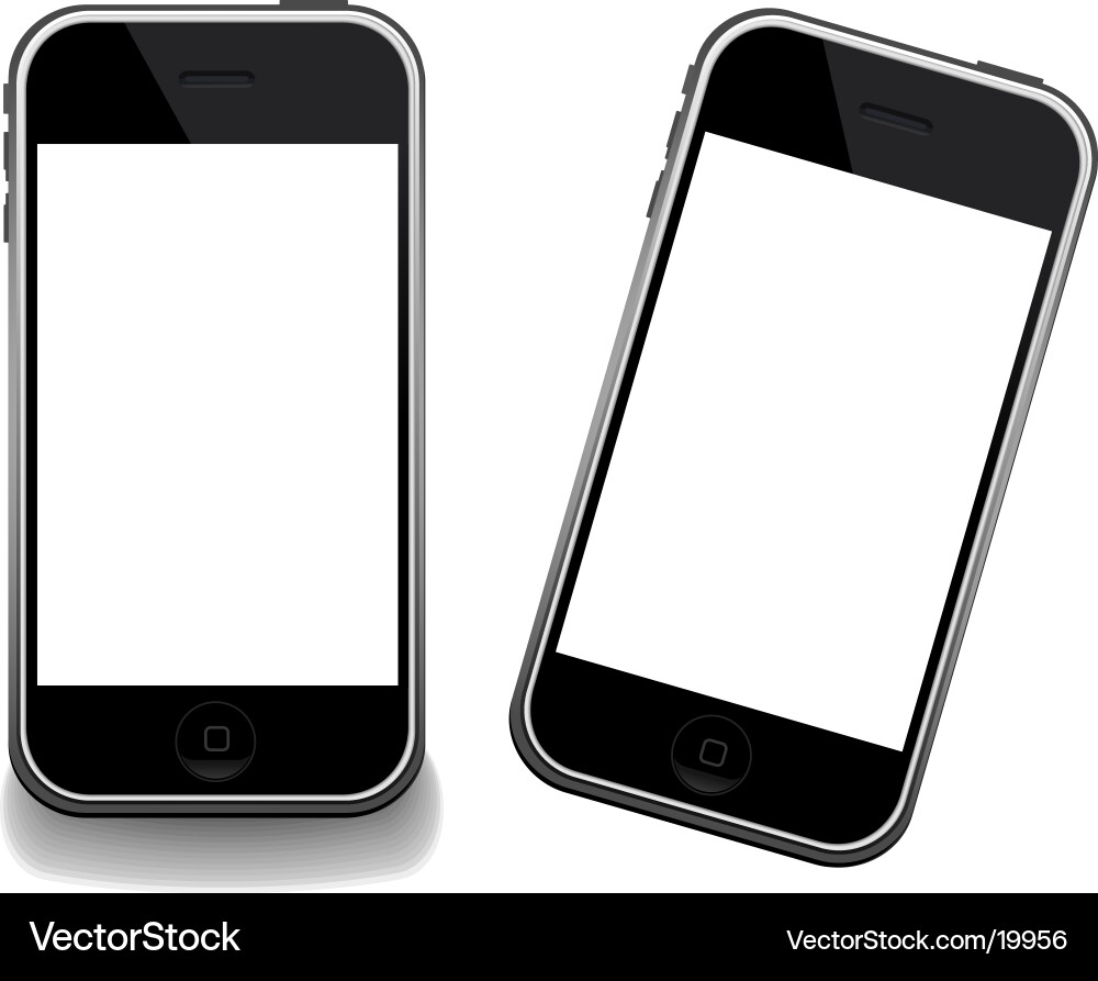 Mobile Phone Templates - GSM – Royalty-Free Vector | VectorStock, image size:1000x893
